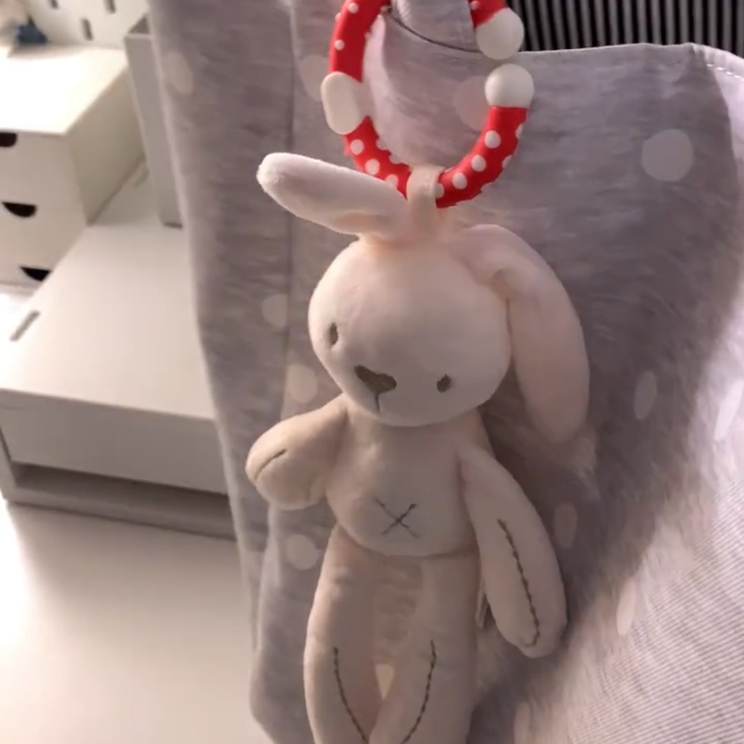 萌兔安抚哄睡牙胶摇铃