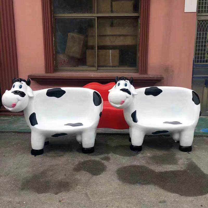 玻璃钢卡通动物艺术造型座坐椅子游乐园儿童服装店摆件景观雕塑