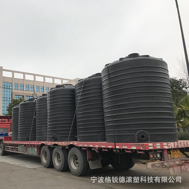 黑色不透光塑料水桶装次氯酸钠储存水剂盐酸pe水箱防腐蚀化工