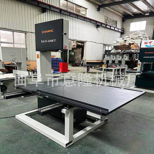 家用小型343木工带锯机送锯条二相电猫抓板滑轨推台带锯机效率