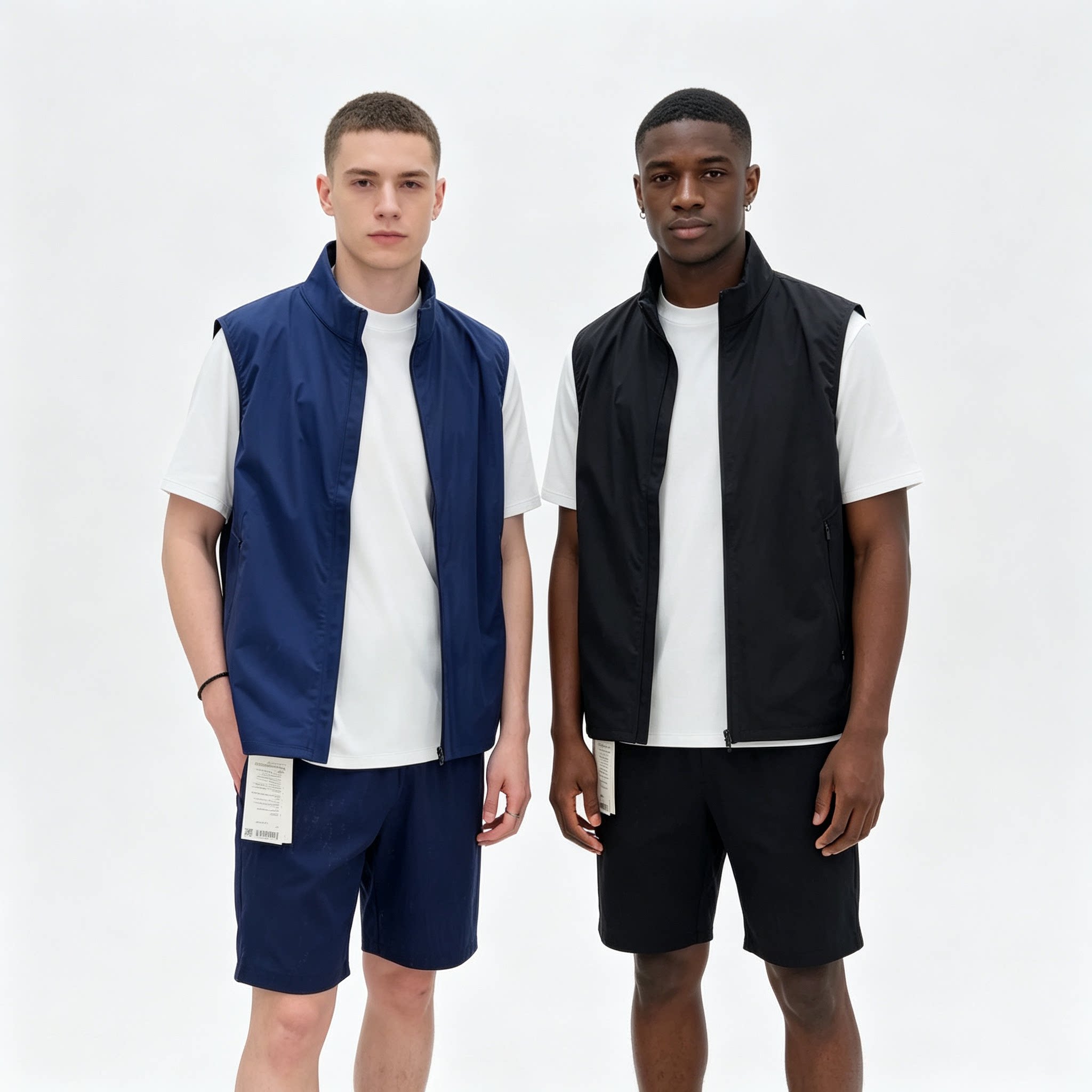男士Lightweight Windproof 轻量化防水运动科技料高尔夫拉链马甲