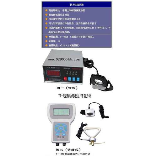 汽车制动踏板力/手刹力计(手持式） ZK15-YT-3 库号M25100