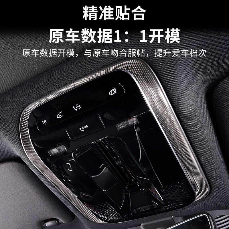 适用奔驰C200+GLC300L+E300L+EQE+GLC+CLE柏林之声阅读灯喇叭罩贴