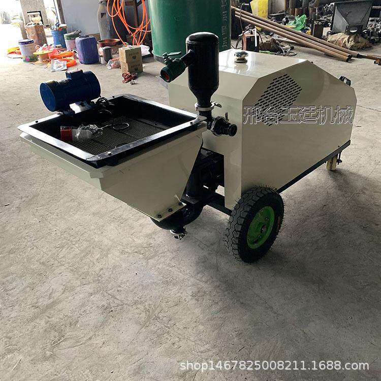 墙面腻子喷涂机小型防水喷涂机价格水泥砂浆多功能柴油双杠柱塞式