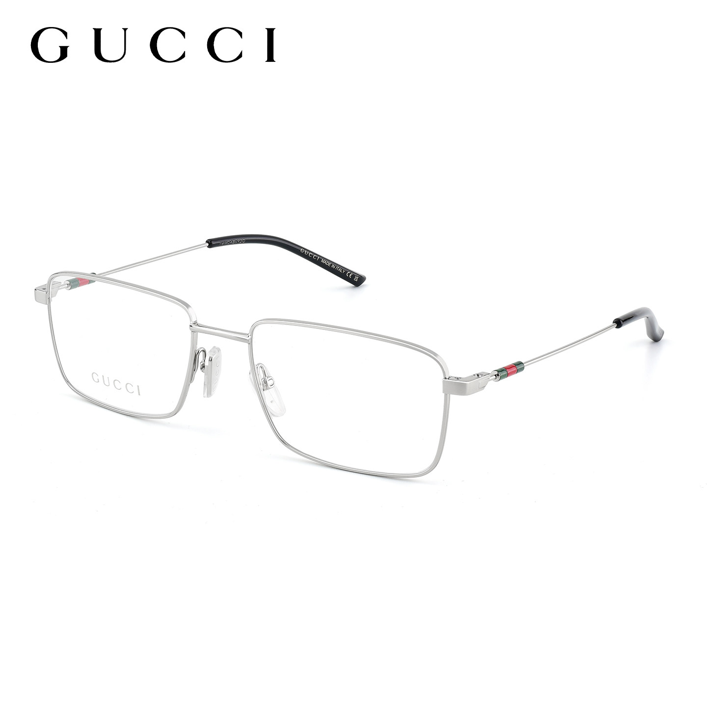 【自营】Gucci古驰眼镜框女高智风复古金属方框男近视眼镜GG2098