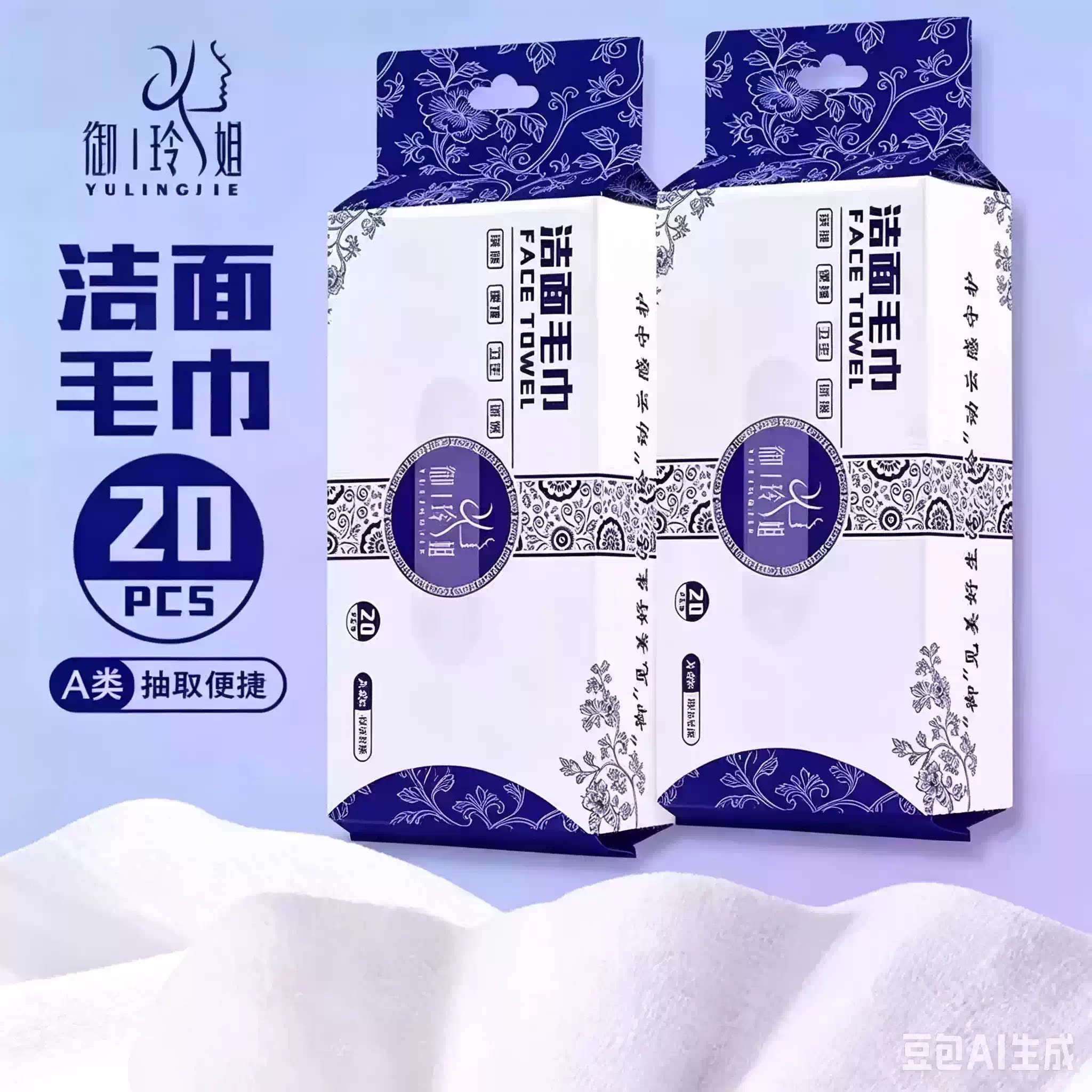 双口洁面毛巾加大加厚洗脸巾柔软热敷毛巾抽取式非一次性脸巾MD
