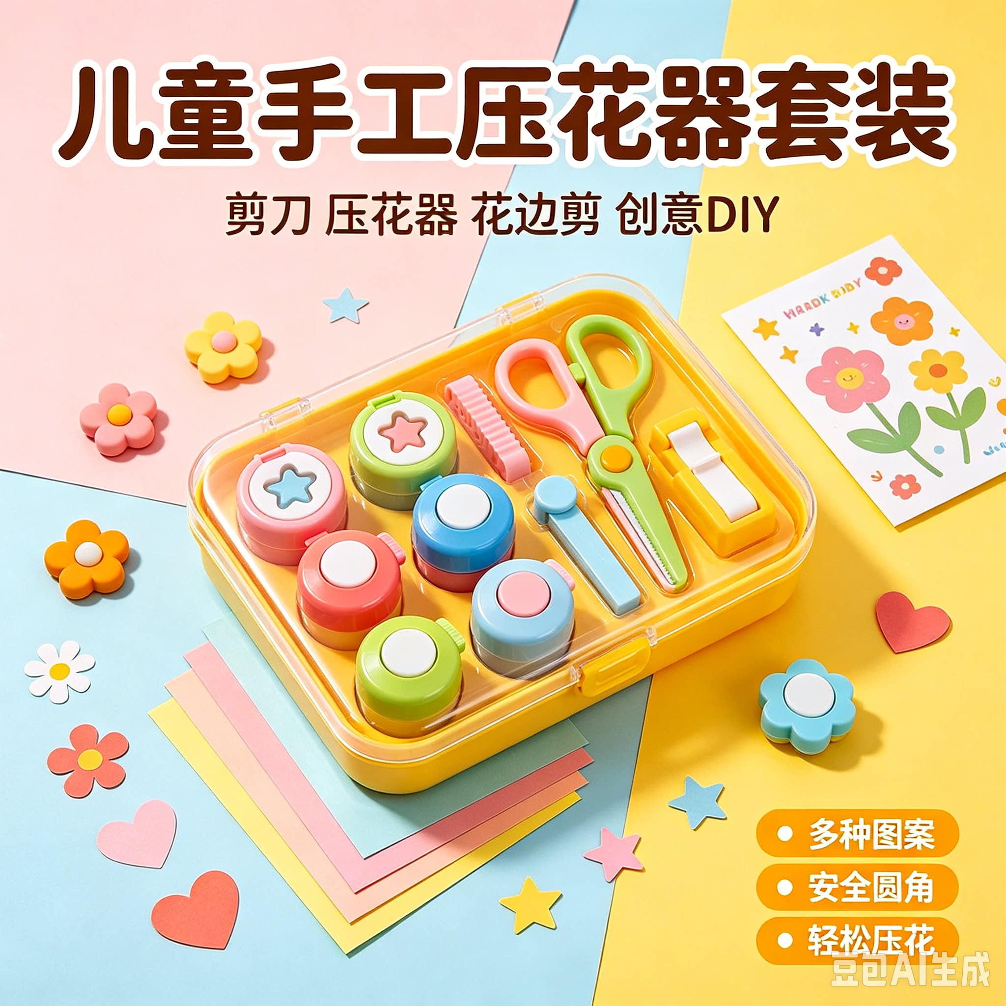 压花器 花边剪刀|儿童手工工具diy材料星星花朵美工创意礼品HQ4