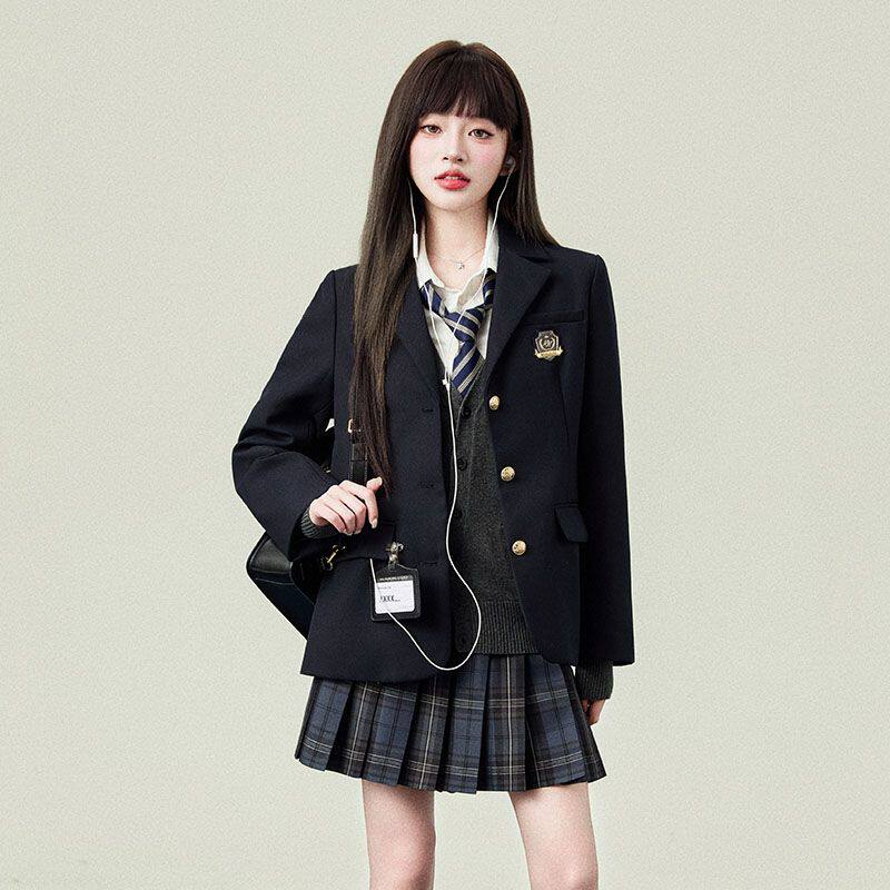 正版jk制服套装学院风女西服校供感外套西装秋季穿搭