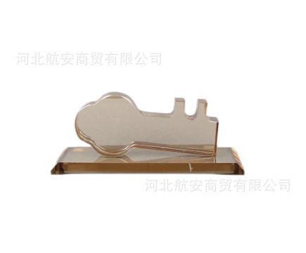 现代简约水晶钥匙摆件样板房售楼处桌面玄关电视柜软装摆设工艺品