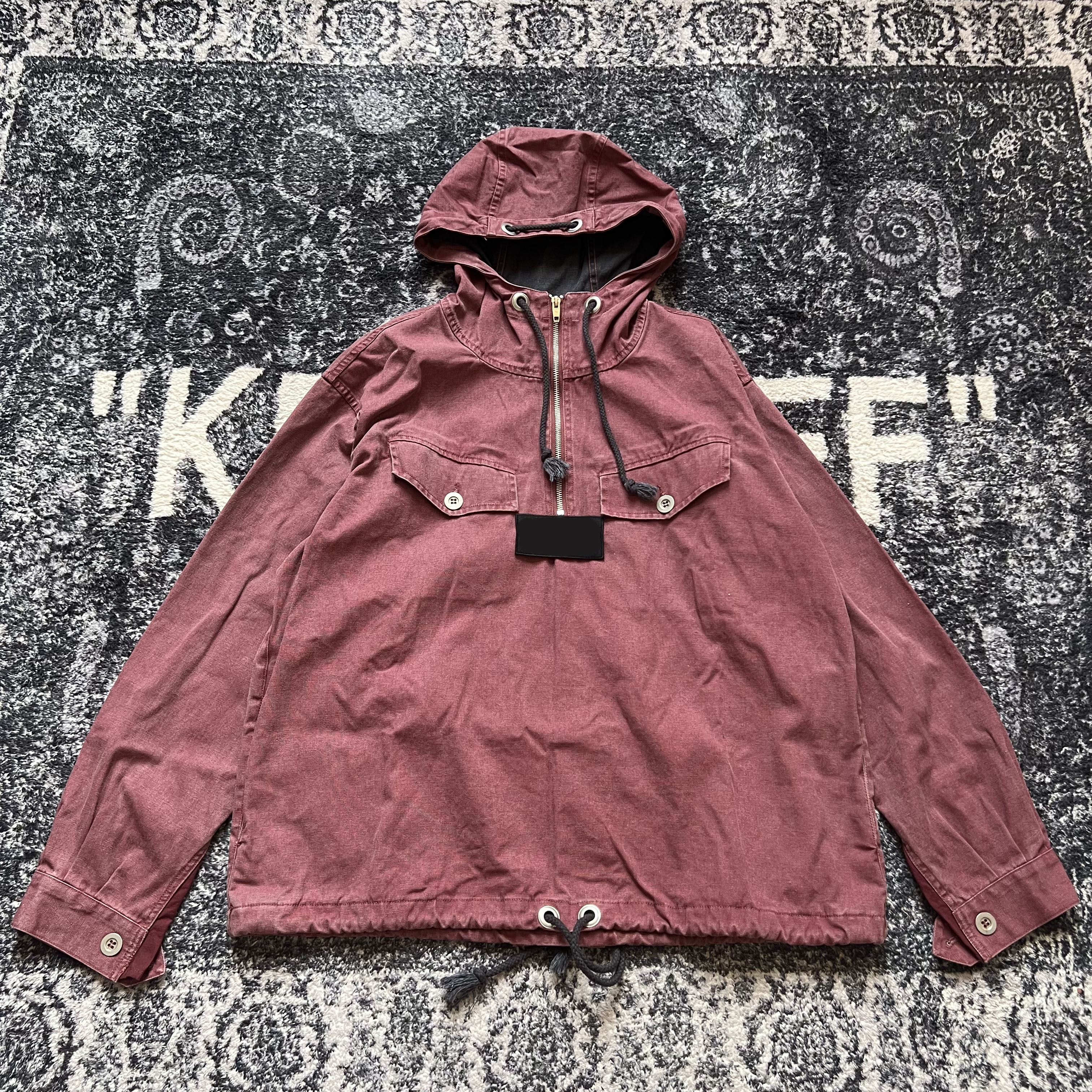 thumbnail for YS Independent Hooded Multicolor Jacket, Distressed Washed Unisex Couple Matching INS Style