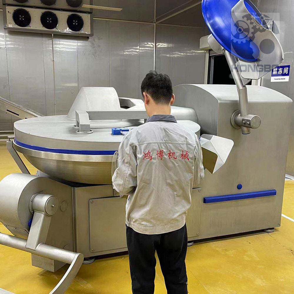 大功率猪苦胆斩拌机保质保量产斩切设备精做鱼皮斩切机