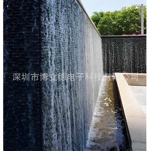 农庄会所网室内头装饰吧背SK-SM-09景墙流水水幕数拉线水幕源厂家
