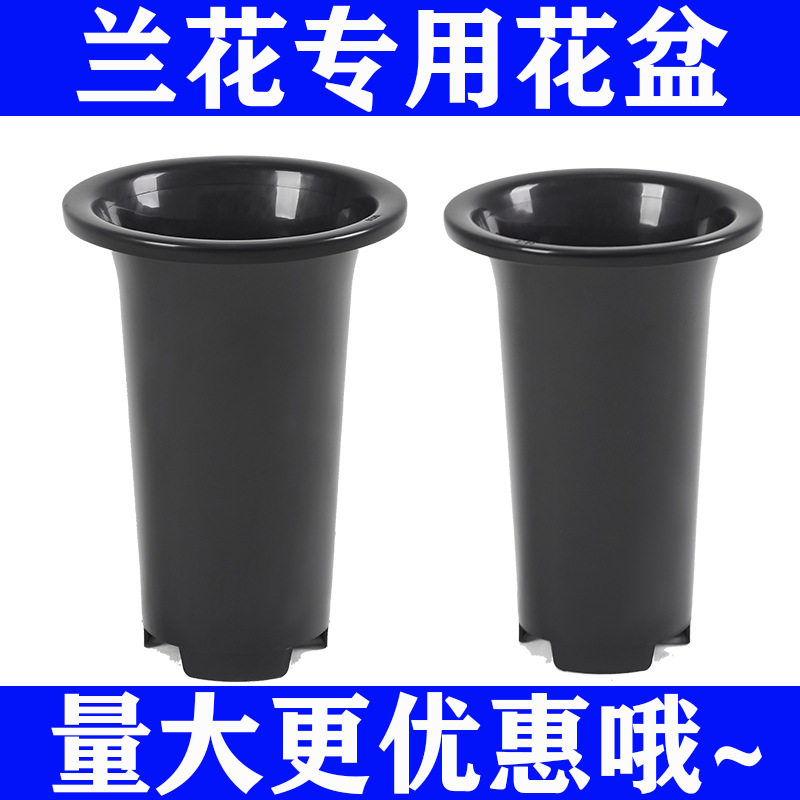 无侧孔兰花盆塑料兰花专用盆加高加厚兰花花盆兰草盆养兰盆透气