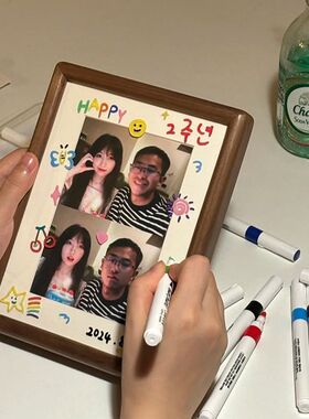 床头情侣婚纱照相框摆台