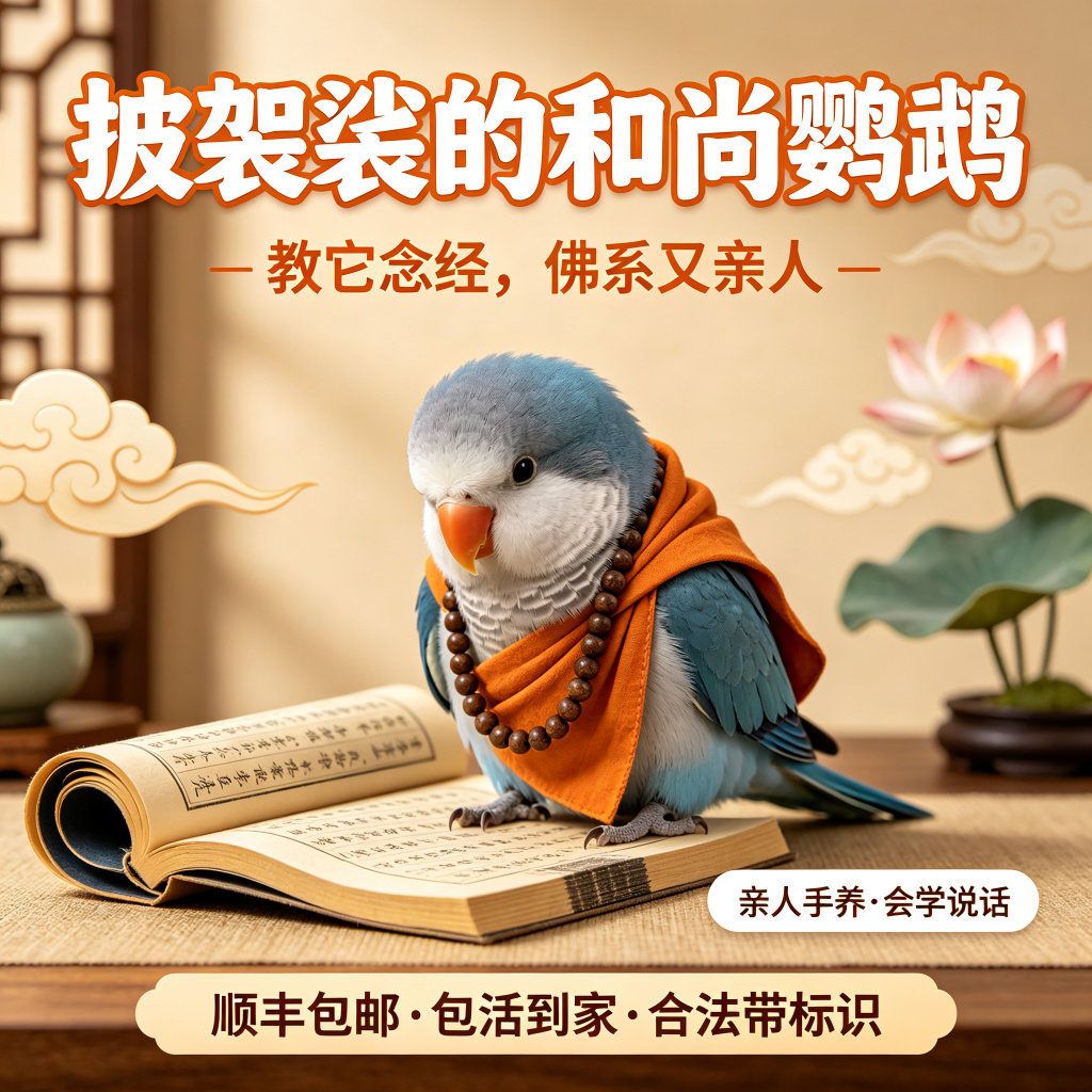 【中秋活动】和尚鹦鹉活体手养蓝特种养殖鸟类宠物