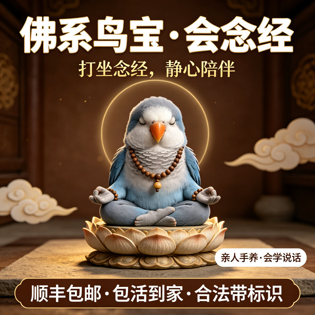 【中秋特惠】和尚鹦鹉活体手养蓝特种养殖鸟类宠物