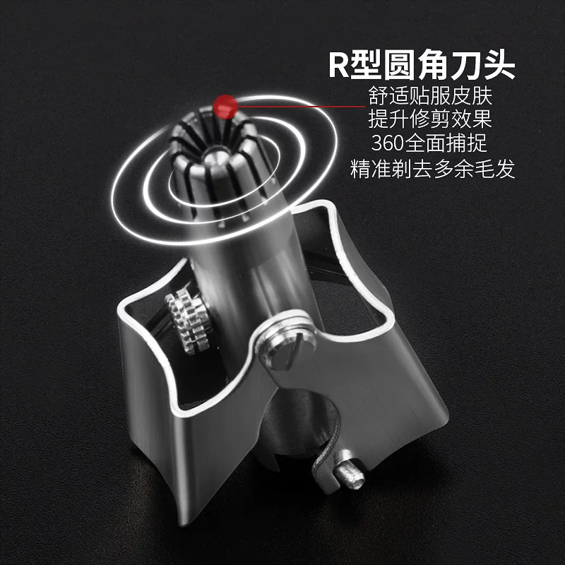 lovanso不锈钢女士鼻毛修剪器 男士手动专用鼻毛夹清理神器可水洗