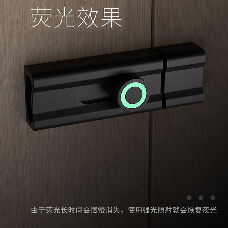 免打孔门锁卧室房间门插销锁扣门栓木门厕所门闩明装防盗门拴卡扣
