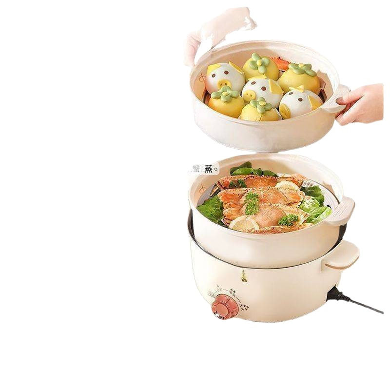 德国家用电煮锅多功能煎炒蒸煮一体电热锅不粘电火锅电炒锅电饭煲