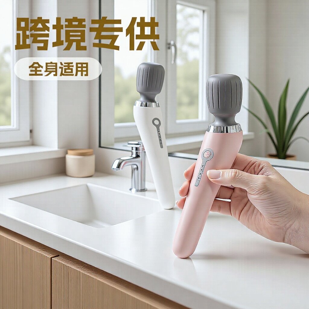 便携式迷你手持震动按摩仪电动按摩棒充电肩颈按摩器多功能