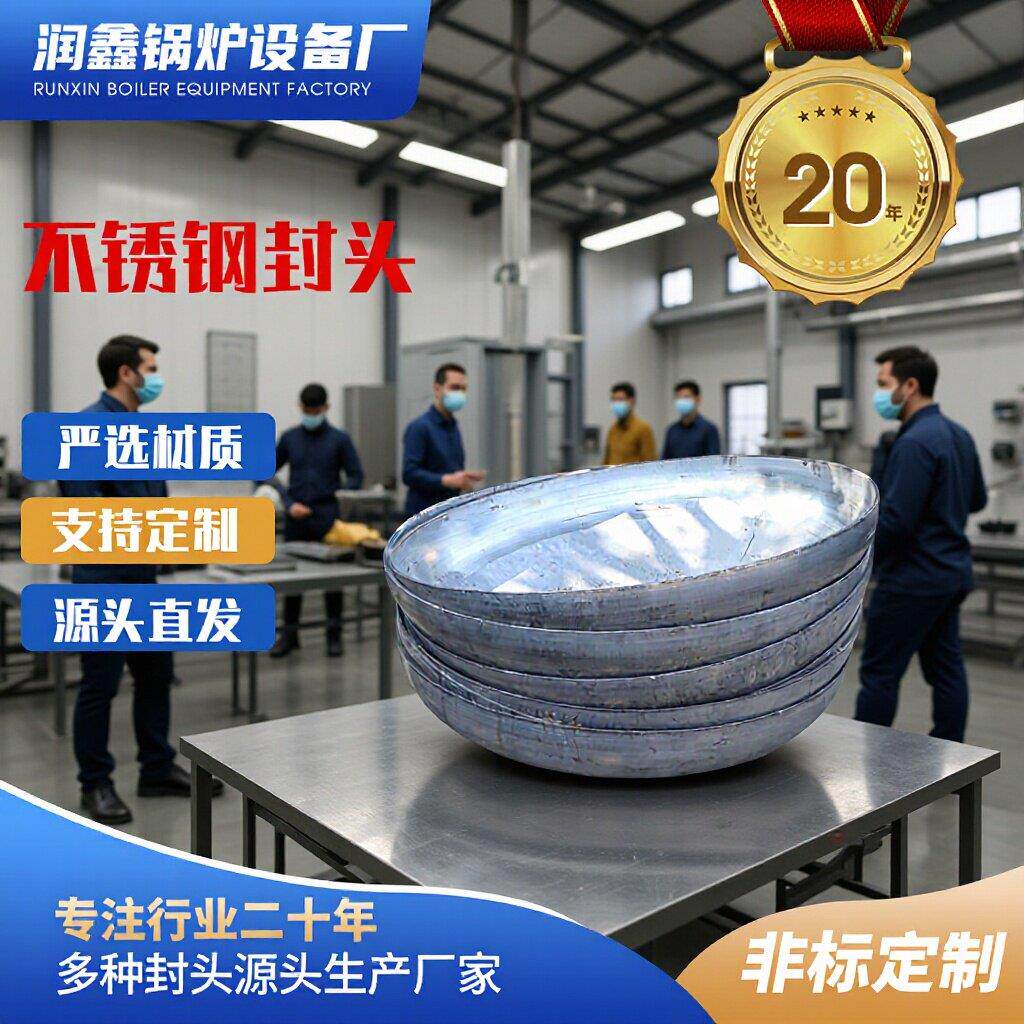 大口径椭圆形平底封头锅炉堵头碳钢锅炉蝶形蒸汽压力碳钢封头