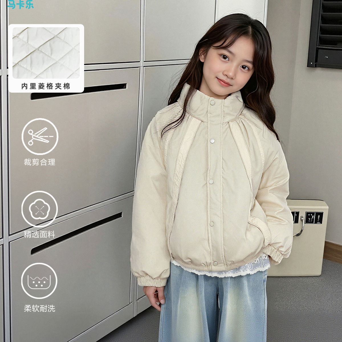 美式复古连帽宽松工装夹克春秋