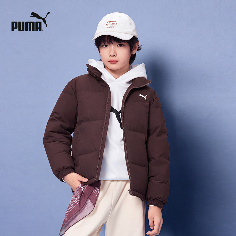PUMA彪马童装26冬季新款儿童羽绒服防风防水透湿运动保暖羽绒外套