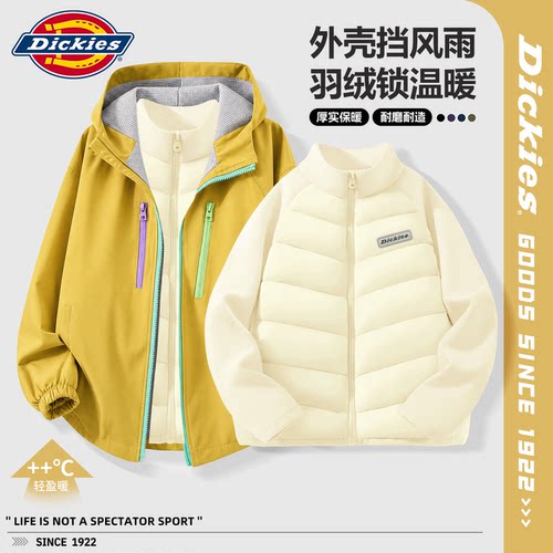 Dickies女童外套秋冬外套两件装
