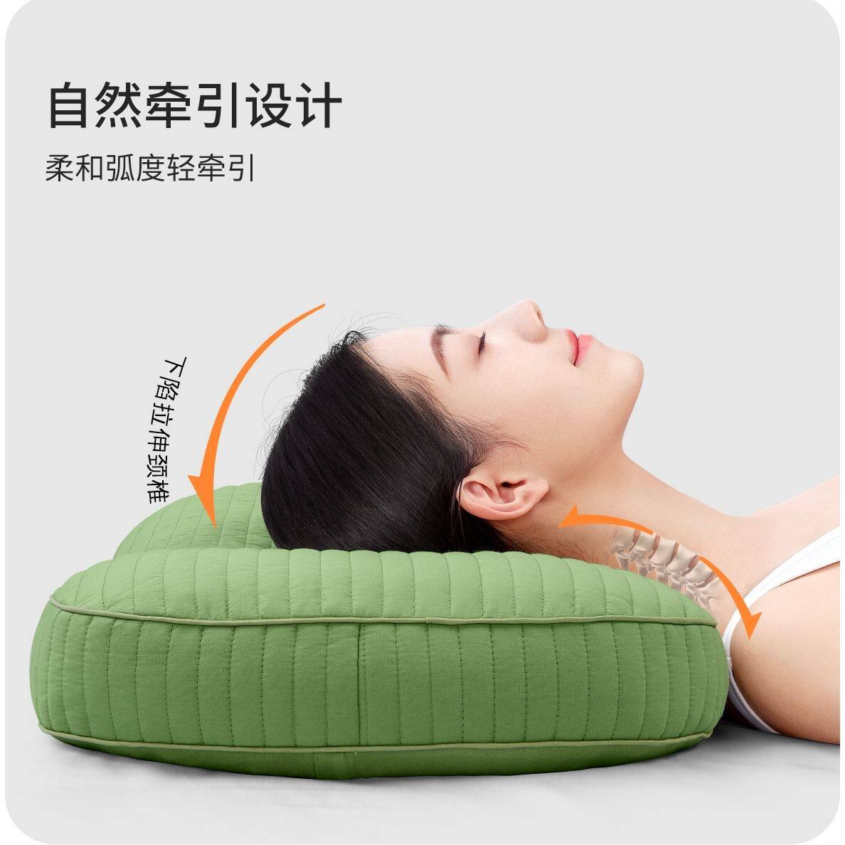 全荞麦皮壳枕头助睡眠护颈椎成人男夏季决明子枕芯小整头硬枕午睡