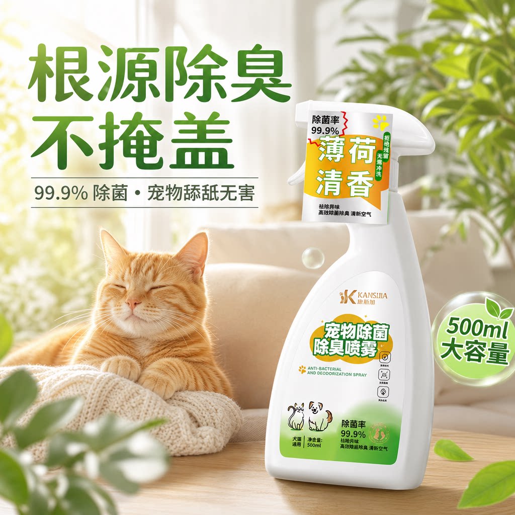 猫狗通用99.9%除菌除臭喷雾