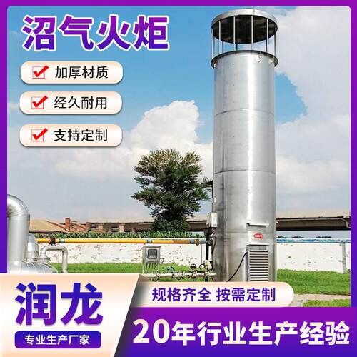 沼气火炬内燃式 养殖场厂污水处理沼气处理设备 废气沼气火炬