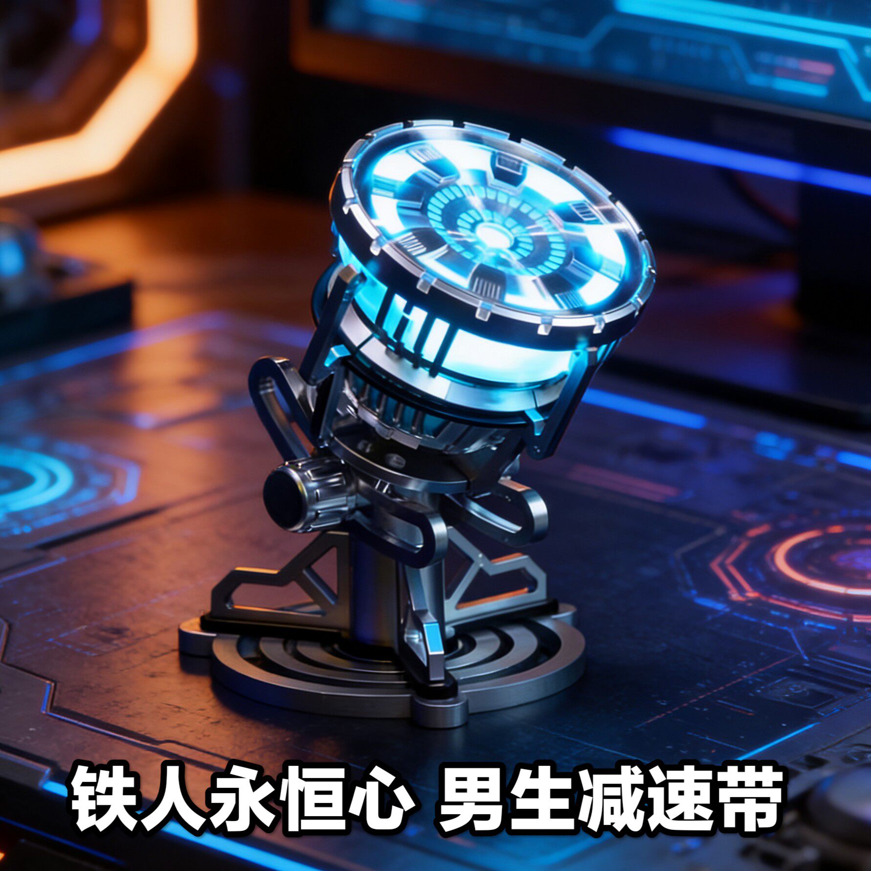HCMY钢铁侠MK1托尼胸灯3代反应堆机械桌面摆件送男友科技