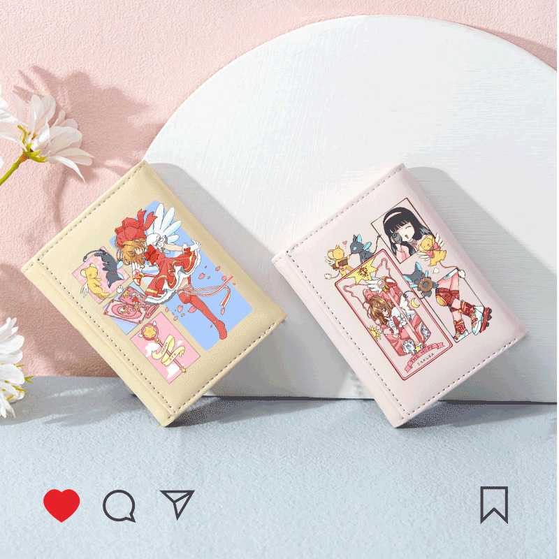 魔法小樱短款手办周边钱包卡包
