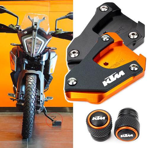 适用于Ktm390/790/890Adv 1290冒险家改装摩托车足部支撑放大侧支