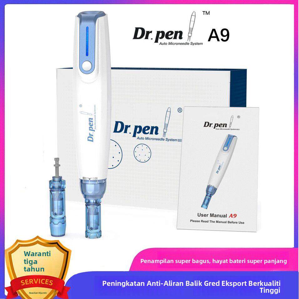 电动微针Dr.pen A9升级小蓝笔水光MTS导入仪中胚美容仪祛痘坑毛孔