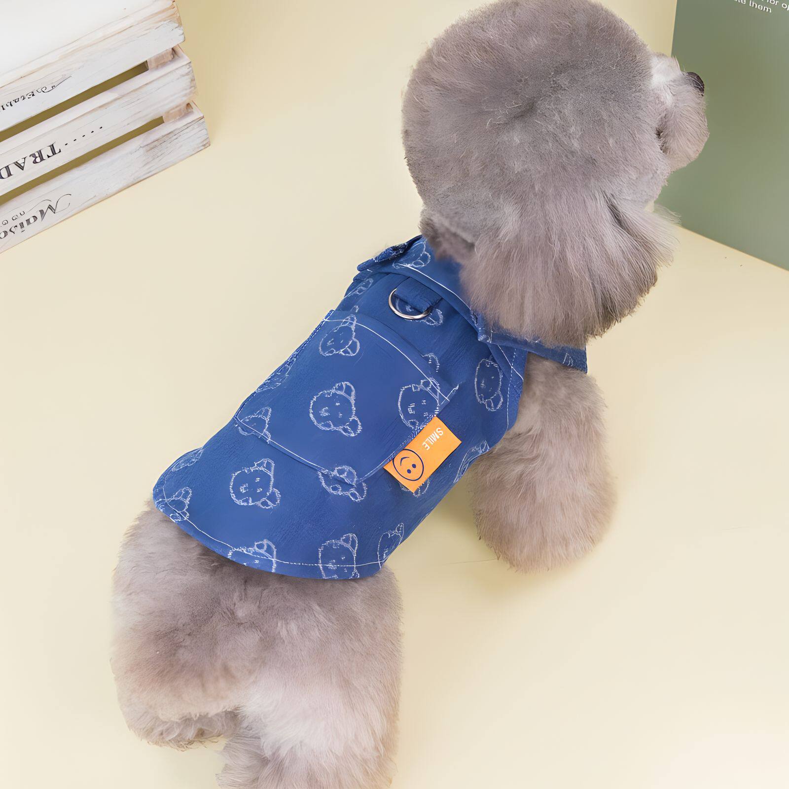 宠物衣服新款狗狗牛仔裙情侣装背带泰迪比熊小型犬猫咪