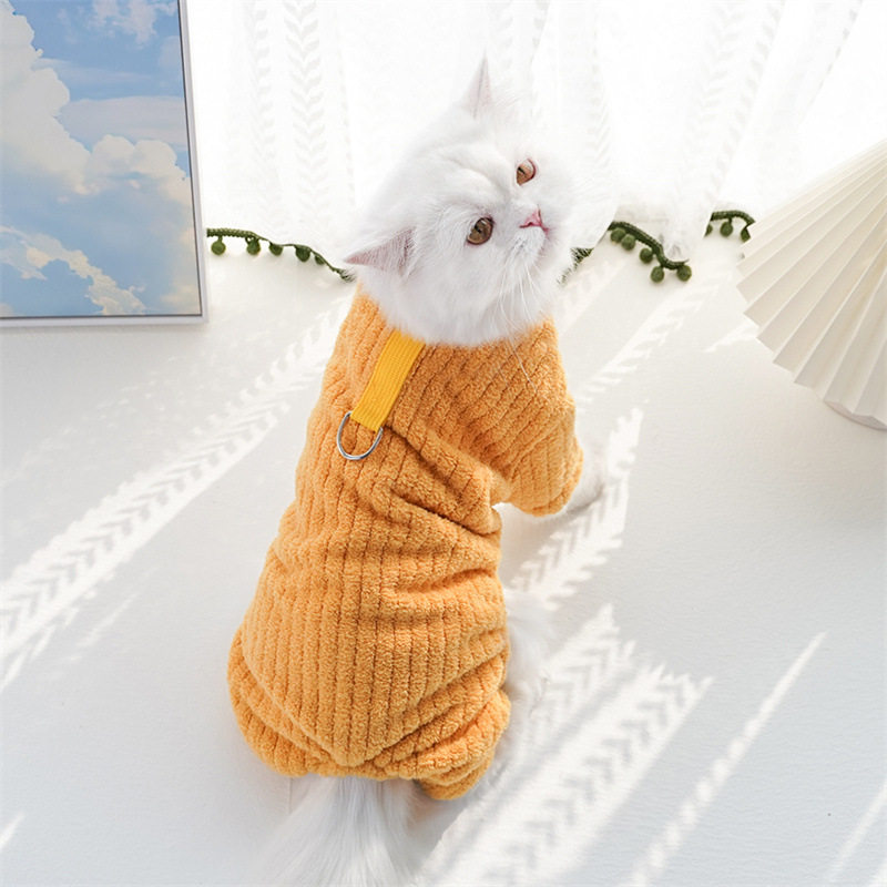 狗狗衣服冬季加厚保暖宠物猫服装狗四脚衣泰迪柯基猫咪