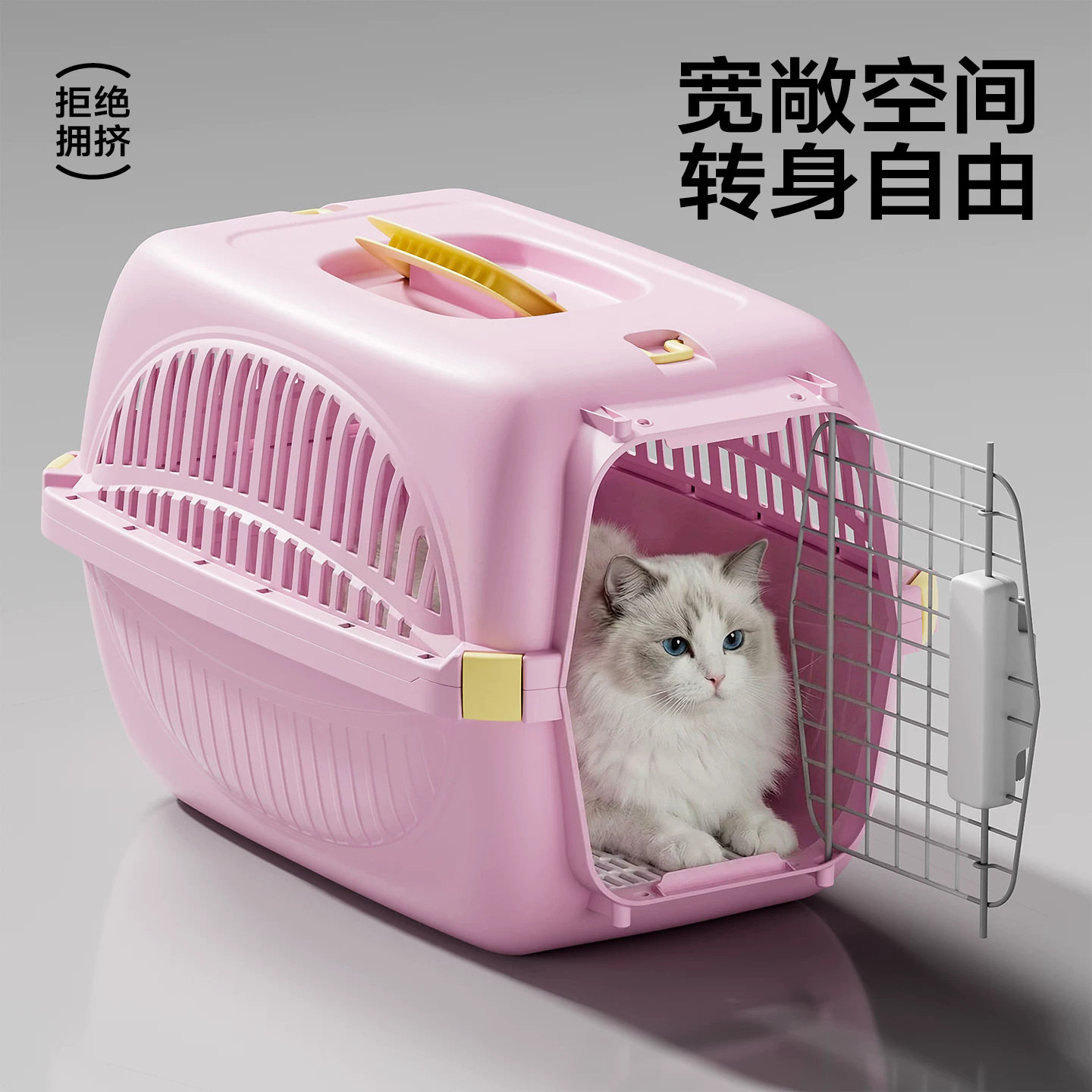 宠物航空箱猫咪托运箱狗狗外出便携车载狗笼中小型犬猫箱猫包猫笼
