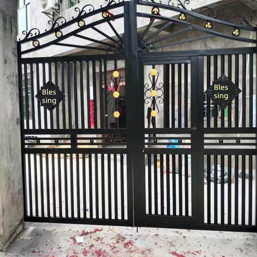 正宗不锈钢304大门庭院农村院子双开门开门欧式别墅不锈钢烤漆门