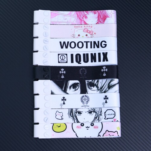 键盘侧边ev63/wooting60飘带