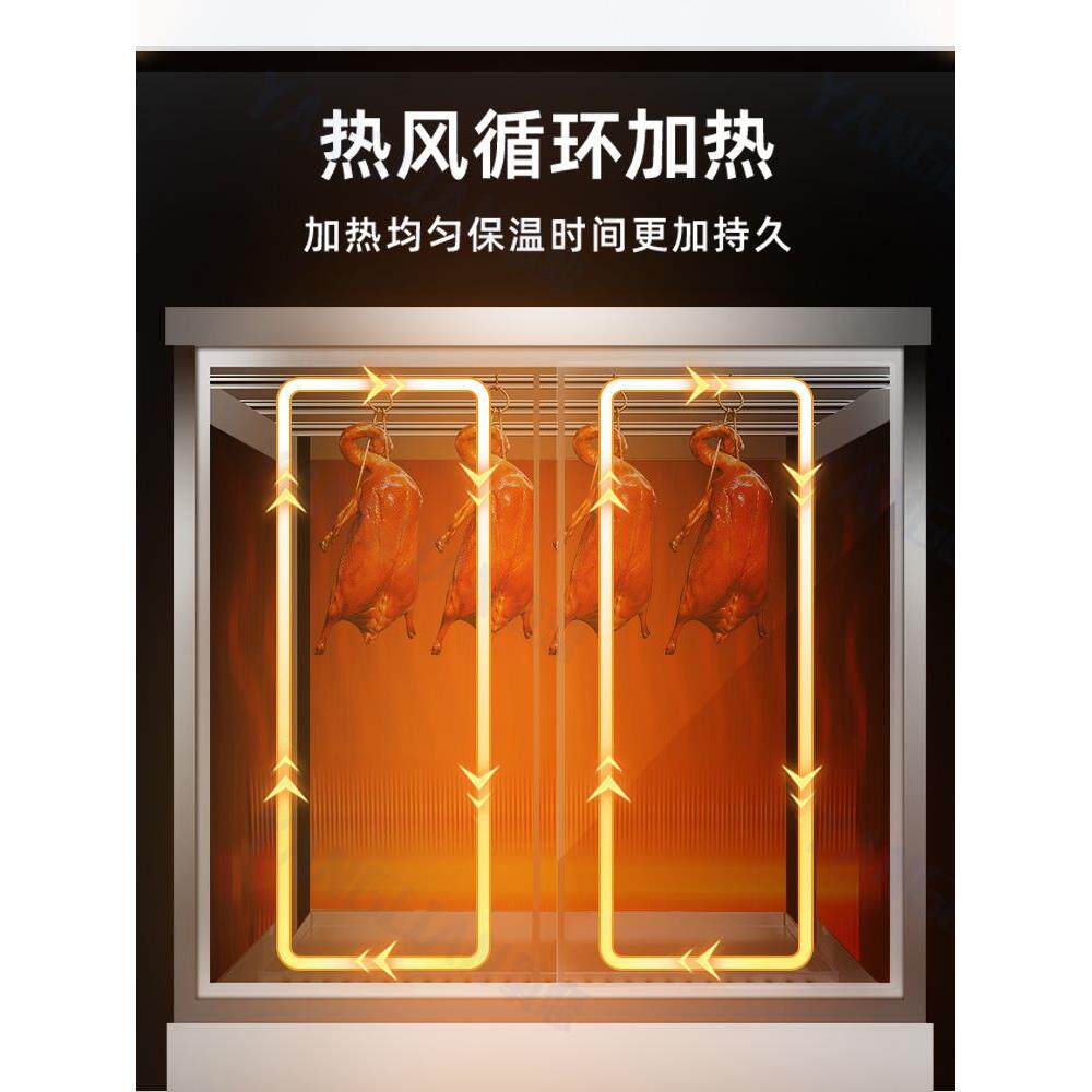 烤鸭烤蜡保温柜恒温保温箱加热柜台式香脆五花肉保温陈列柜热风
