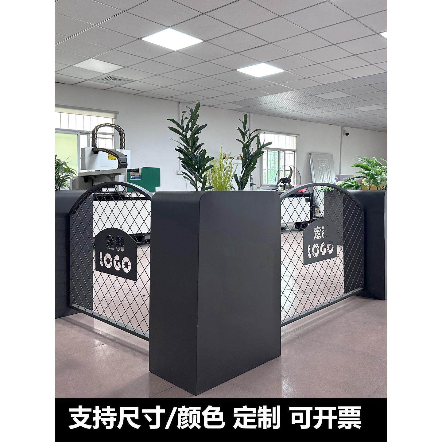户外不锈钢花箱可开门围栏组合商业街外摆隔断花池箱成品花坛定制