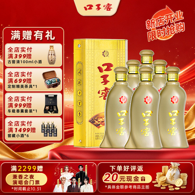 口子窖 五年型 兼香型白酒 46度 500ml*6 整箱装