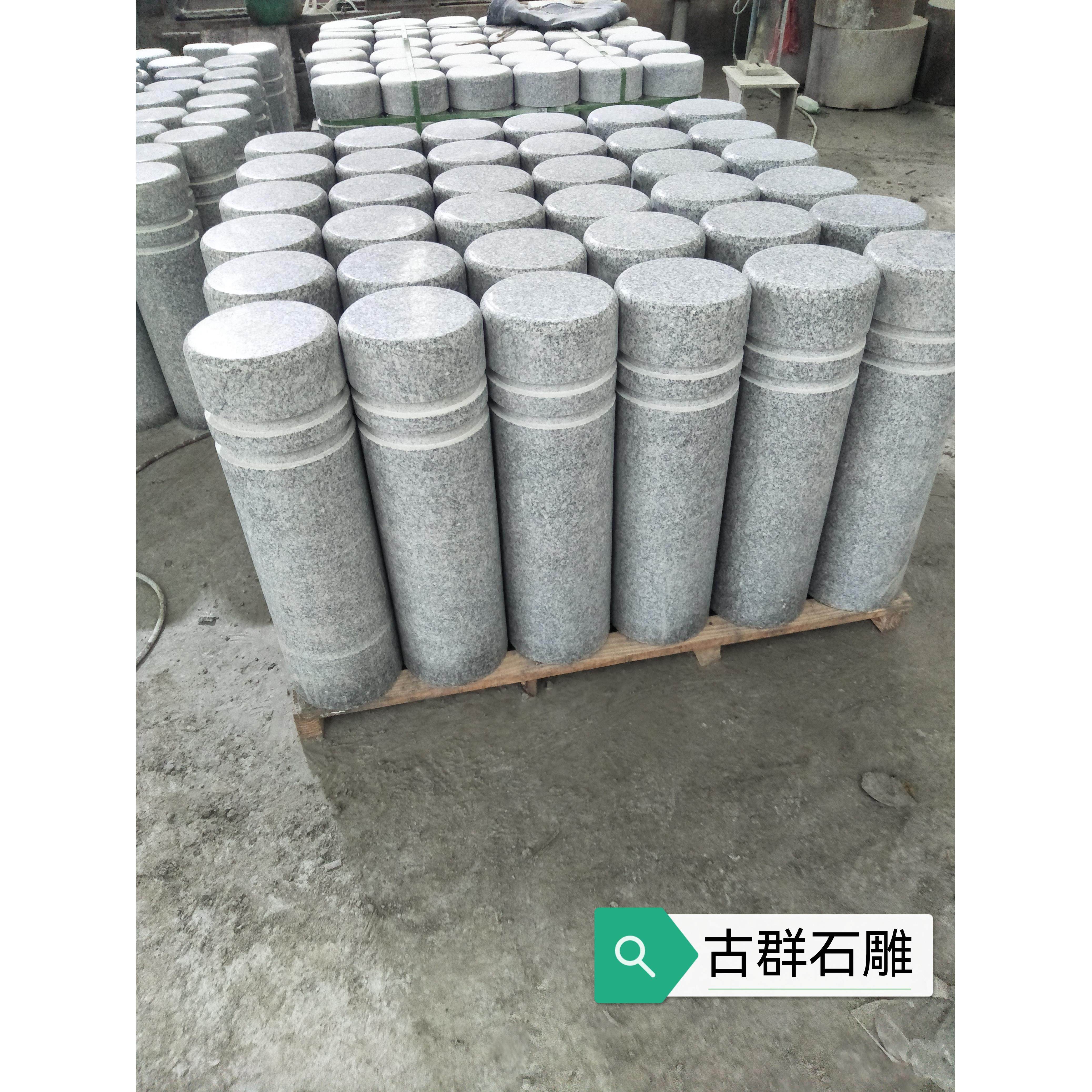 挡车石柱子路障大理石圆柱广场拦车阻车石柱花岗岩石隔离石柱墩子