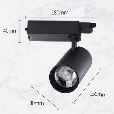 led暖白光中性光4000K正白光6000K两线轨道射灯