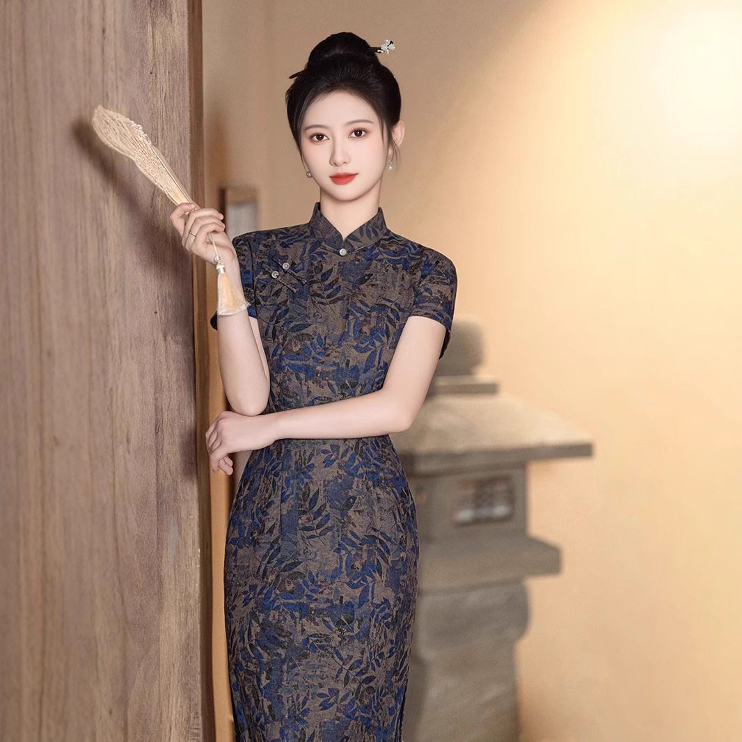 2026新款老上海旗袍女夏季复古中国风棉麻日常改良长款优雅妈