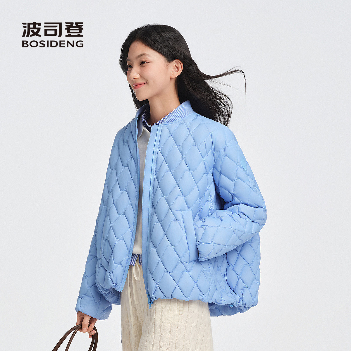 波司登女短款轻薄保暖羽绒服