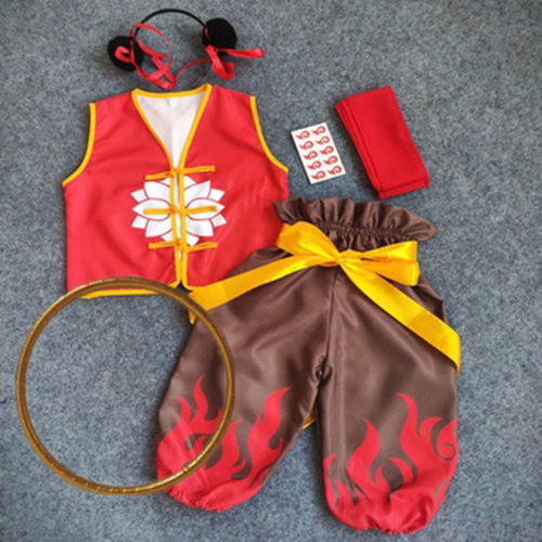 2026新款元旦哪吒魔童降世动漫表演服圣诞节cos哪吒服装全套男
