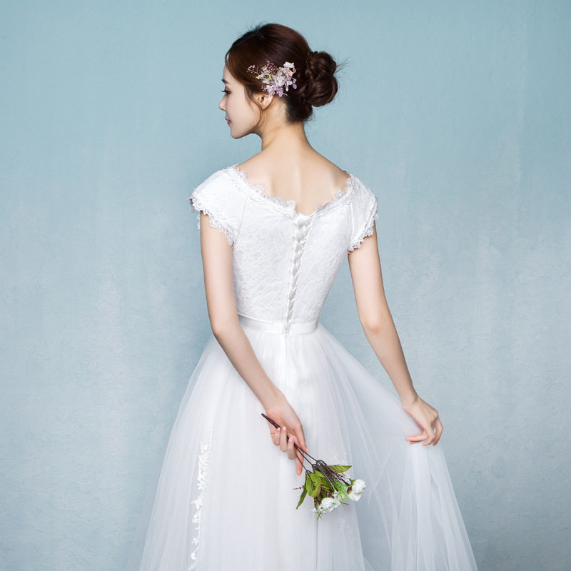 2026新款宴会晚礼服白色伴娘服中长款演出连衣裙伴娘团小姐妹裙女