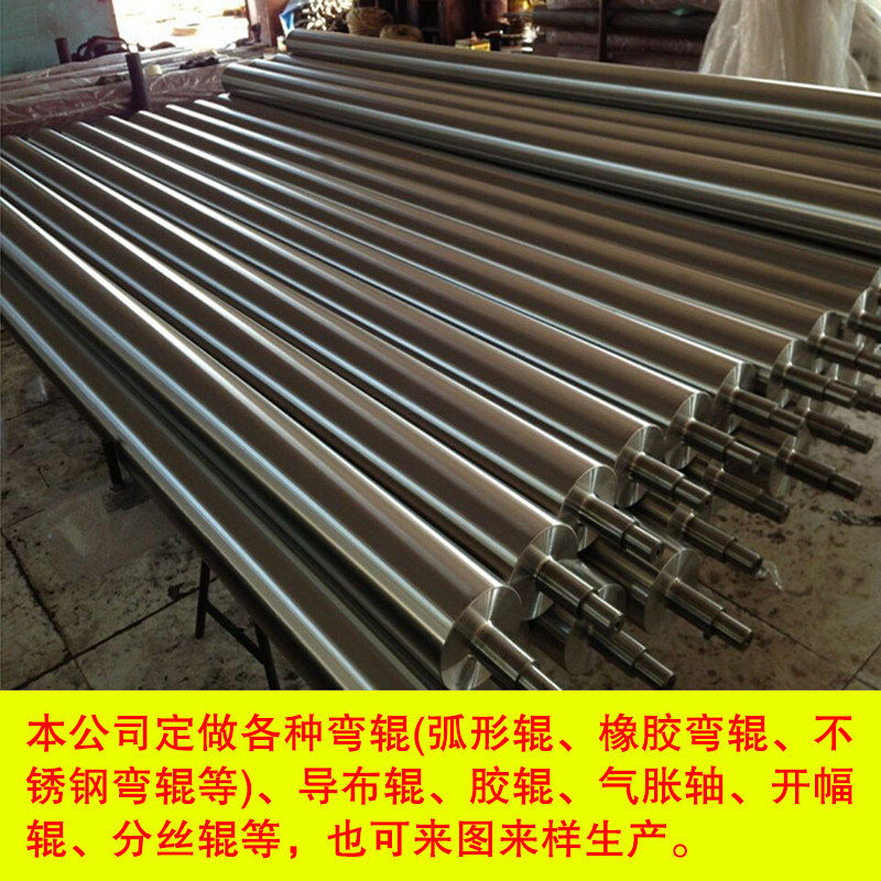 托辊不锈钢无动力滚筒链轮辊筒传输送带滚轮包胶滚轴